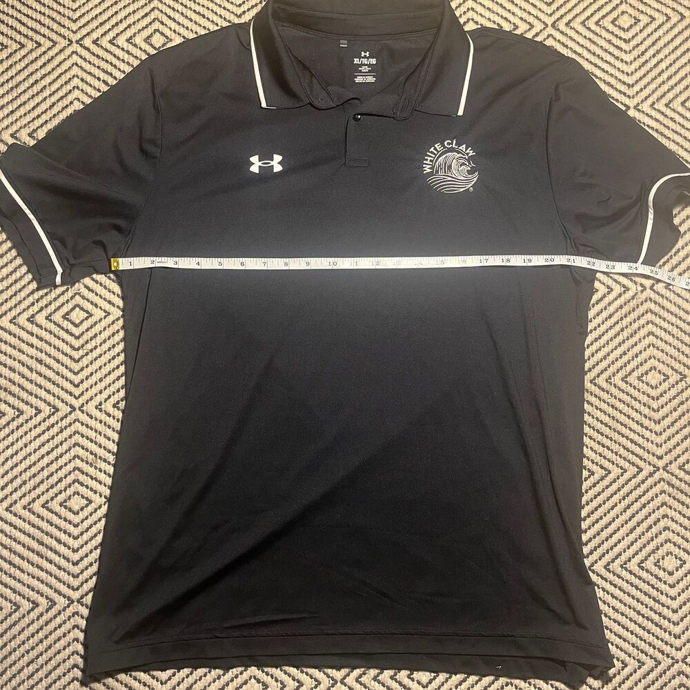 Under Armour x White Claw Black Short Sleeve Polo Size XLarge loose